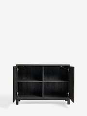 Black Bronx Oak Effect Small Sideboard - Image 5 of 7