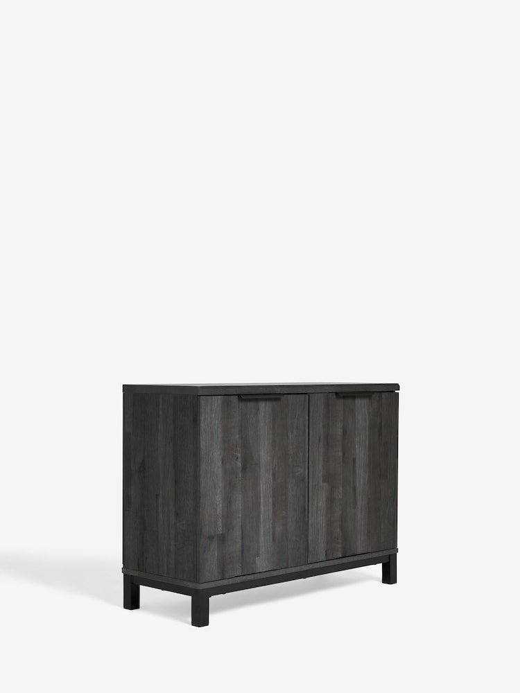 Black Bronx Oak Effect Small Sideboard - Image 7 of 7