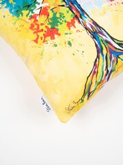 Steven Brown Art Yellow Tree of Life 45cm Cushion - Image 4 of 5