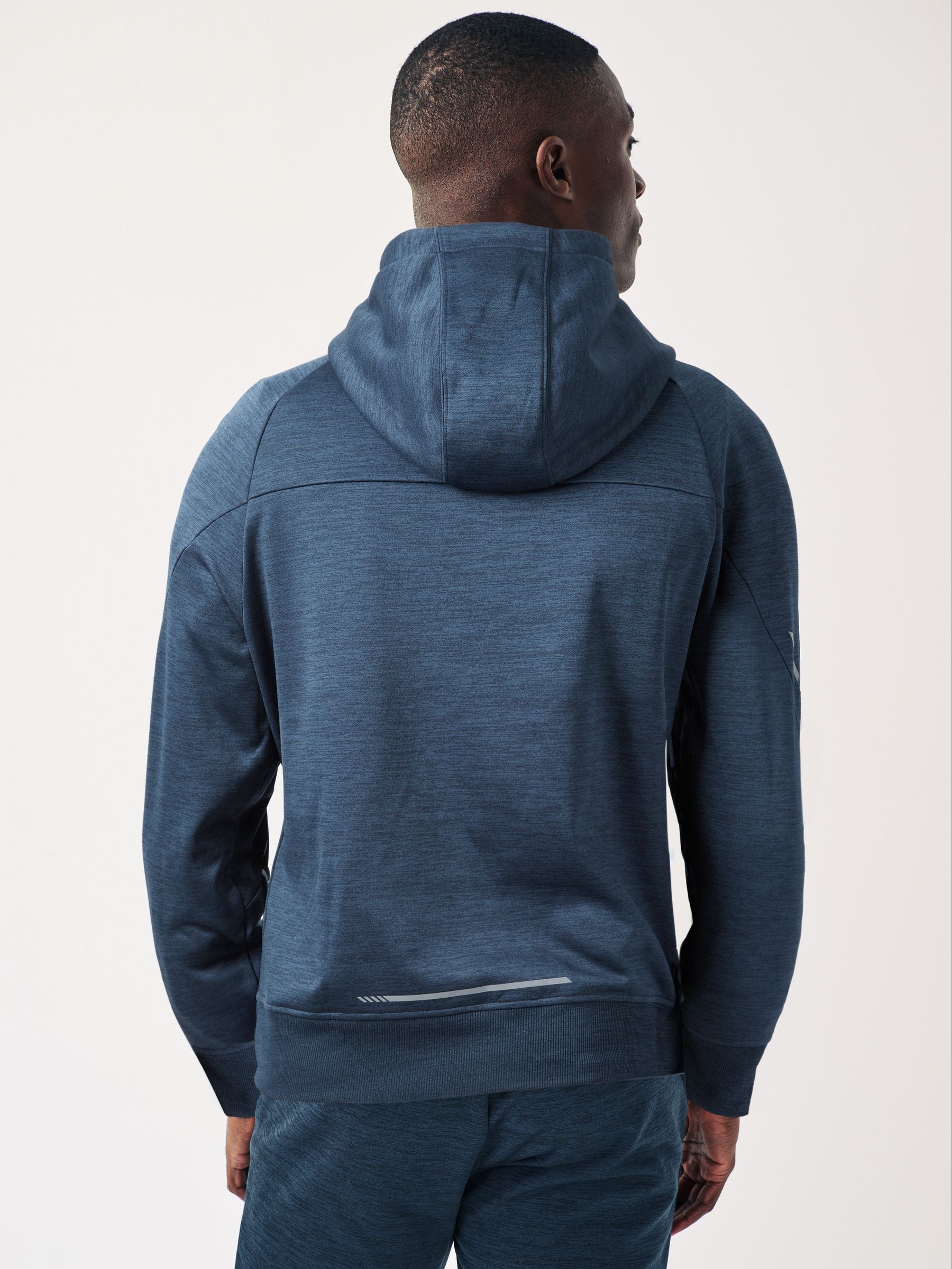 Buy Navy Blue Tech Fleece Hoodie from Next Luxembourg