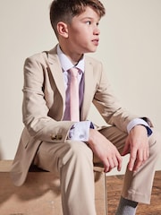 Neutral Skinny Fit Suit: Trousers (12mths-16yrs) - Image 3 of 5