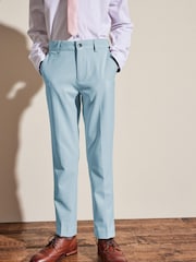 Pale Blue Skinny Fit Suit: Trousers (12mths-16yrs) - Image 1 of 4