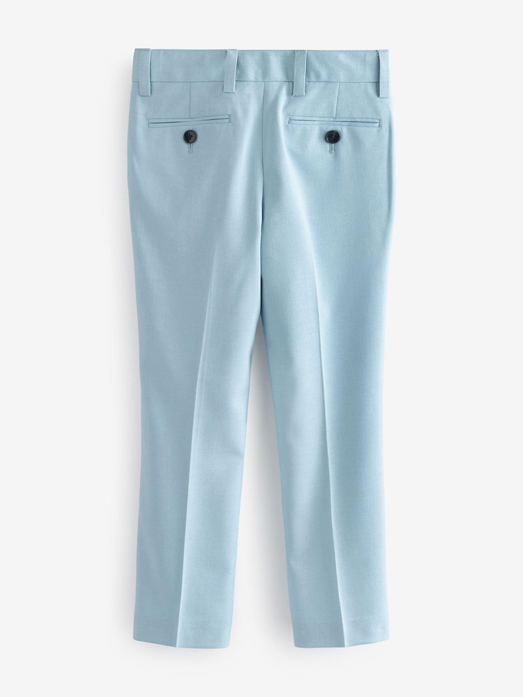 Pale Blue Skinny Fit Suit: Trousers (12mths-16yrs) - Image 4 of 4