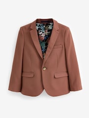Dark Pink Skinny Fit Suit: Jacket (12mths-16yrs) - Image 1 of 2