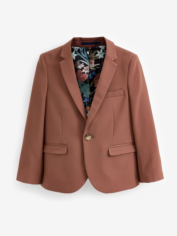 Dark Pink Skinny Fit Suit: Jacket (12mths-16yrs) - Image 1 of 2