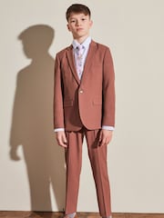 Dark Pink Skinny Fit Suit: Trousers (12mths-16yrs) - Image 2 of 4