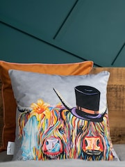 Steven Brown Art Grey McHappily Ever After 45cm Cushion - Image 1 of 5
