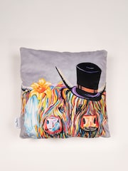 Steven Brown Art Grey McHappily Ever After 45cm Cushion - Image 3 of 5