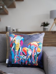 Steven Brown Art Purple Allan & Jackie McZoo 45cm Cushion - Image 2 of 5
