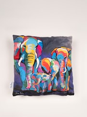 Steven Brown Art Purple Allan & Jackie McZoo 45cm Cushion - Image 3 of 5