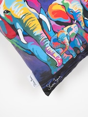 Steven Brown Art Purple Allan & Jackie McZoo 45cm Cushion - Image 4 of 5