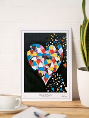 Steven Brown Art Black Heart of Hearts A3 Collector's Edition Print - Image 1 of 2