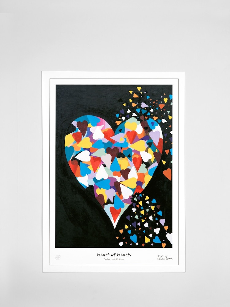 Steven Brown Art Black Heart of Hearts A3 Collector's Edition Print - Image 2 of 2