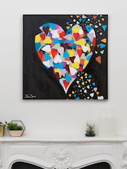 Duże płótno z nadrukiem Steven Brown Art Heart of Hearts - Image 1 of 4