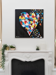 Duże płótno z nadrukiem Steven Brown Art Heart of Hearts - Image 2 of 4