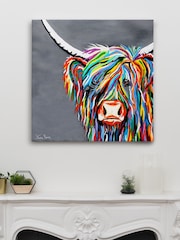Steven Brown Art Grey Rab McCoo Large Canvas Print - Image 1 of 4