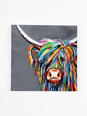 Steven Brown Art Grey Rab McCoo Large Canvas Print - Image 3 of 4