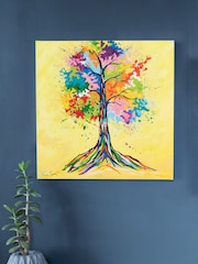 Steven Brown Art Yellow Tree of Life Medium Canvas Print - Image 1 of 4