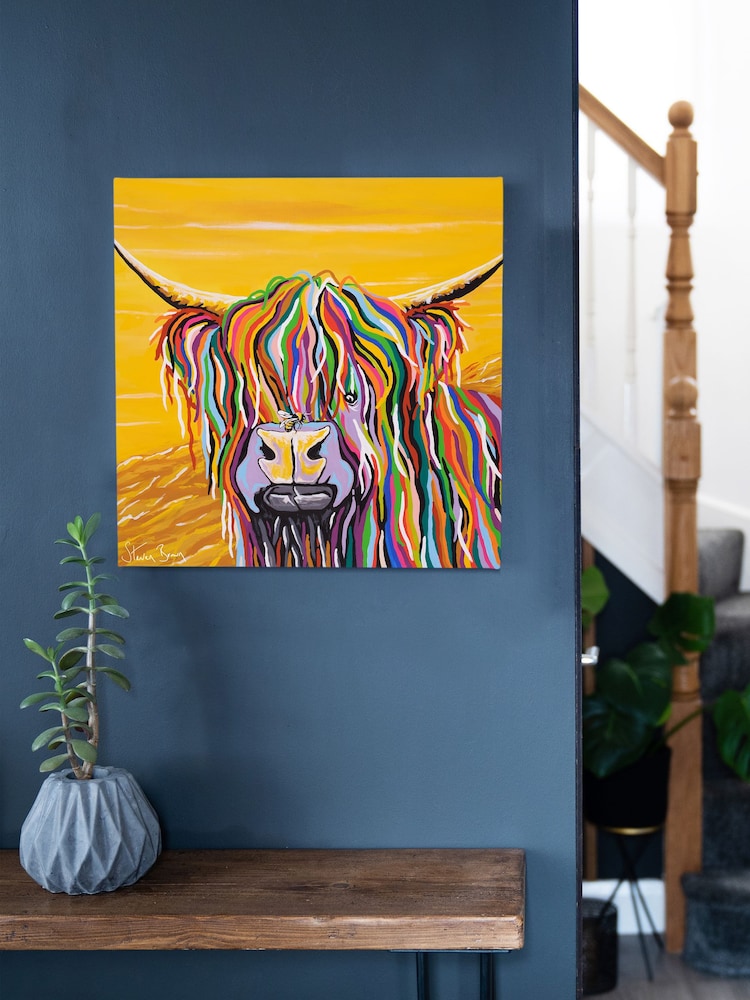 Steven Brown Art Yellow Gordon McCoo Medium Canvas Print - Image 1 of 4