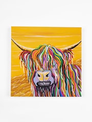 Steven Brown Art Yellow Gordon McCoo Medium Canvas Print - Image 3 of 4