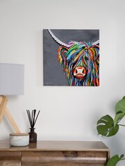 Steven Brown Art Grey Rab McCoo Medium Canvas Print - Image 1 of 4