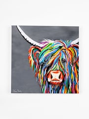 Steven Brown Art Grey Rab McCoo Medium Canvas Print - Image 3 of 4