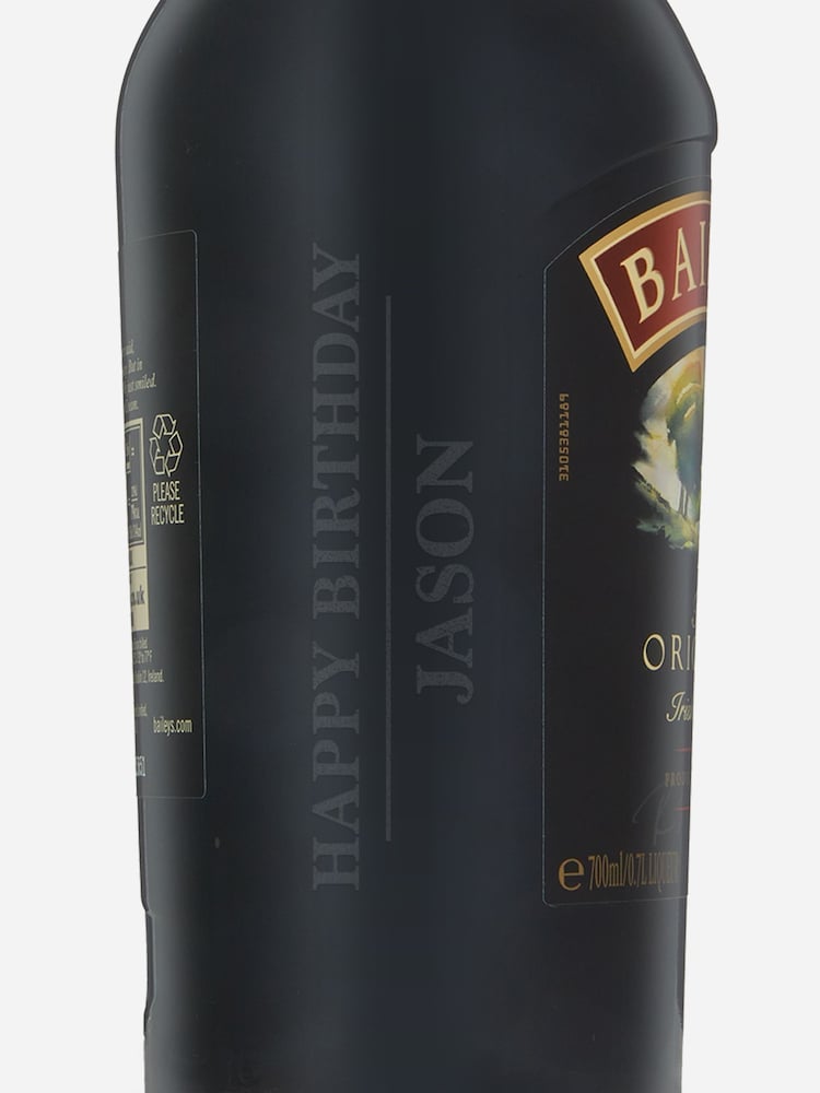 Personalised Bailey Irish Cream 70cl by Gifted Drinks - Image 3 of 3