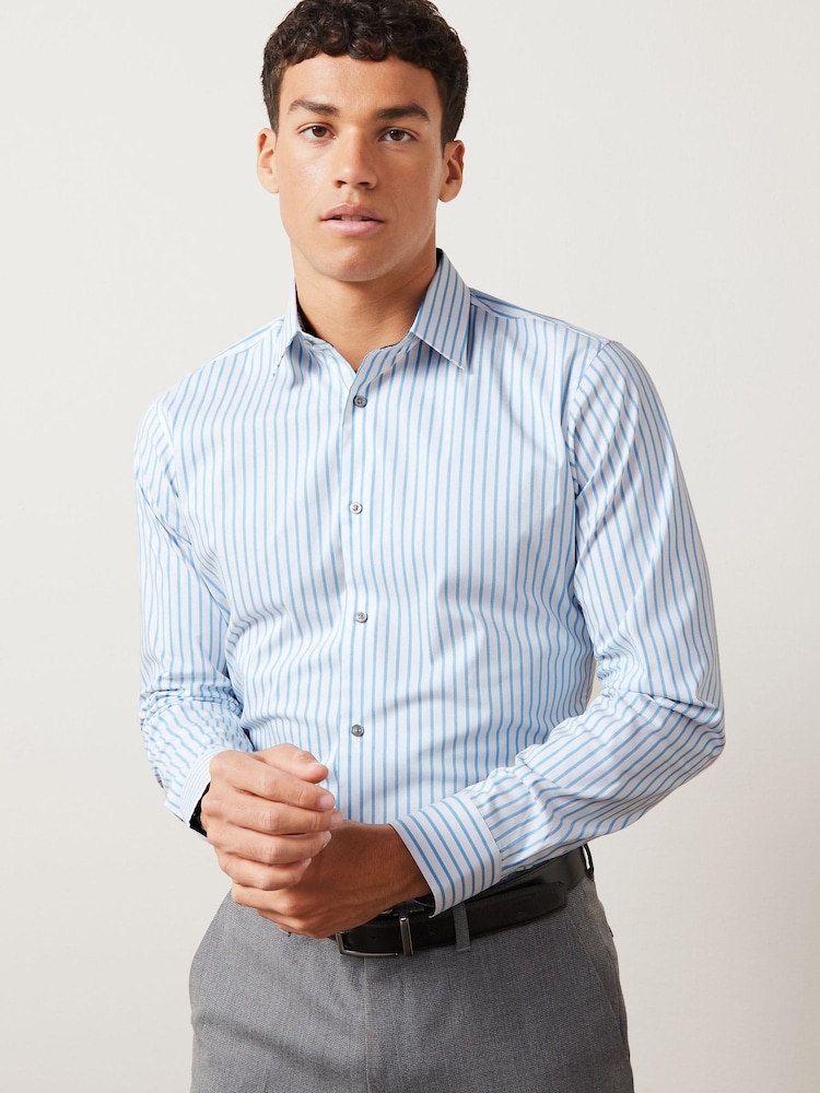 Blue Stripe Motionflex Shirt - Image 1 of 8