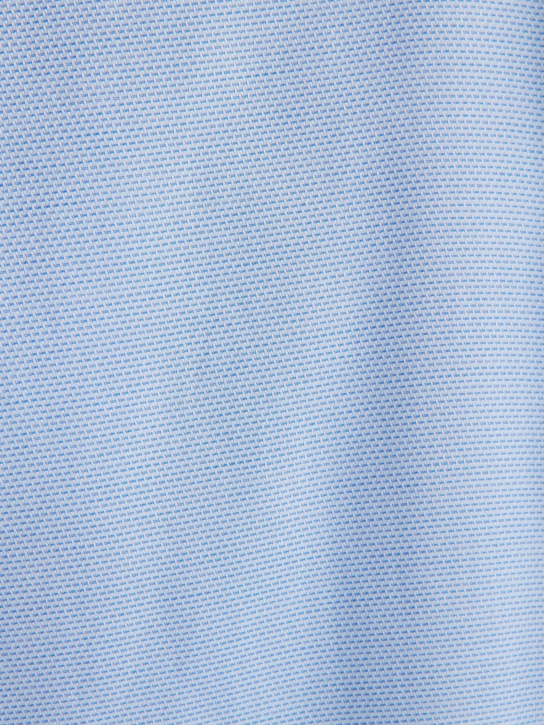 Buy Light Blue Slim Fit Signature Premium 100% Cotton