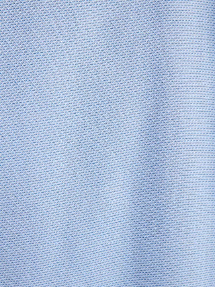 Hellblau - Schmale Passform - Signature 100% hochwertige Baumwolle, Texturiertes Langarmhemd mit Einzelmanschette - Bild 10 von 10