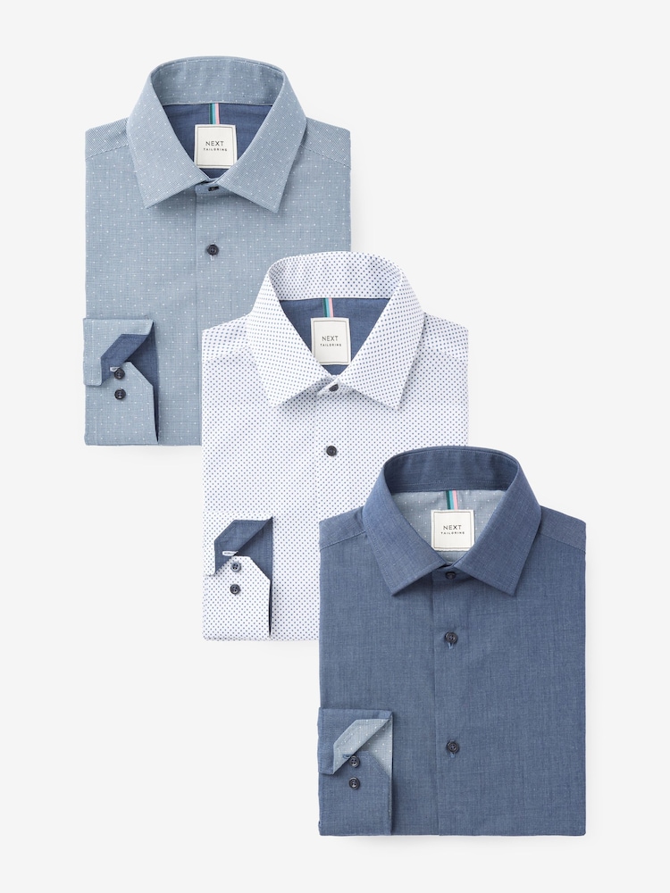 Marineblau/blau - Slim-Fit, einfache Manschette. - Pflegeleichte Hemden mit einfacher Manschette, 3er-Pack - Bild 1 von 13 Marineblau/blau - Slim-Fit, einfache Manschette. - Pflegeleichte Hemden mit einfacher Manschette, 3er-Pack - Bild 1 von 13