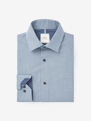 Navy Blue Slim Fit Single Cuff Crease Resistant Single Cuff Shirts 3 Pack - Image 7 of 13