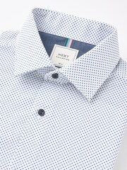 Navy Blue Slim Fit Single Cuff Crease Resistant Single Cuff Shirts 3 Pack - Image 9 of 13