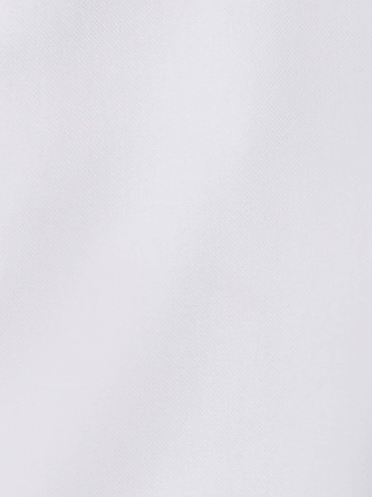 MOSS White Slim Fit Pinpoint Oxford Non Iron 100% Cotton Shirt - Image 5 of 5
