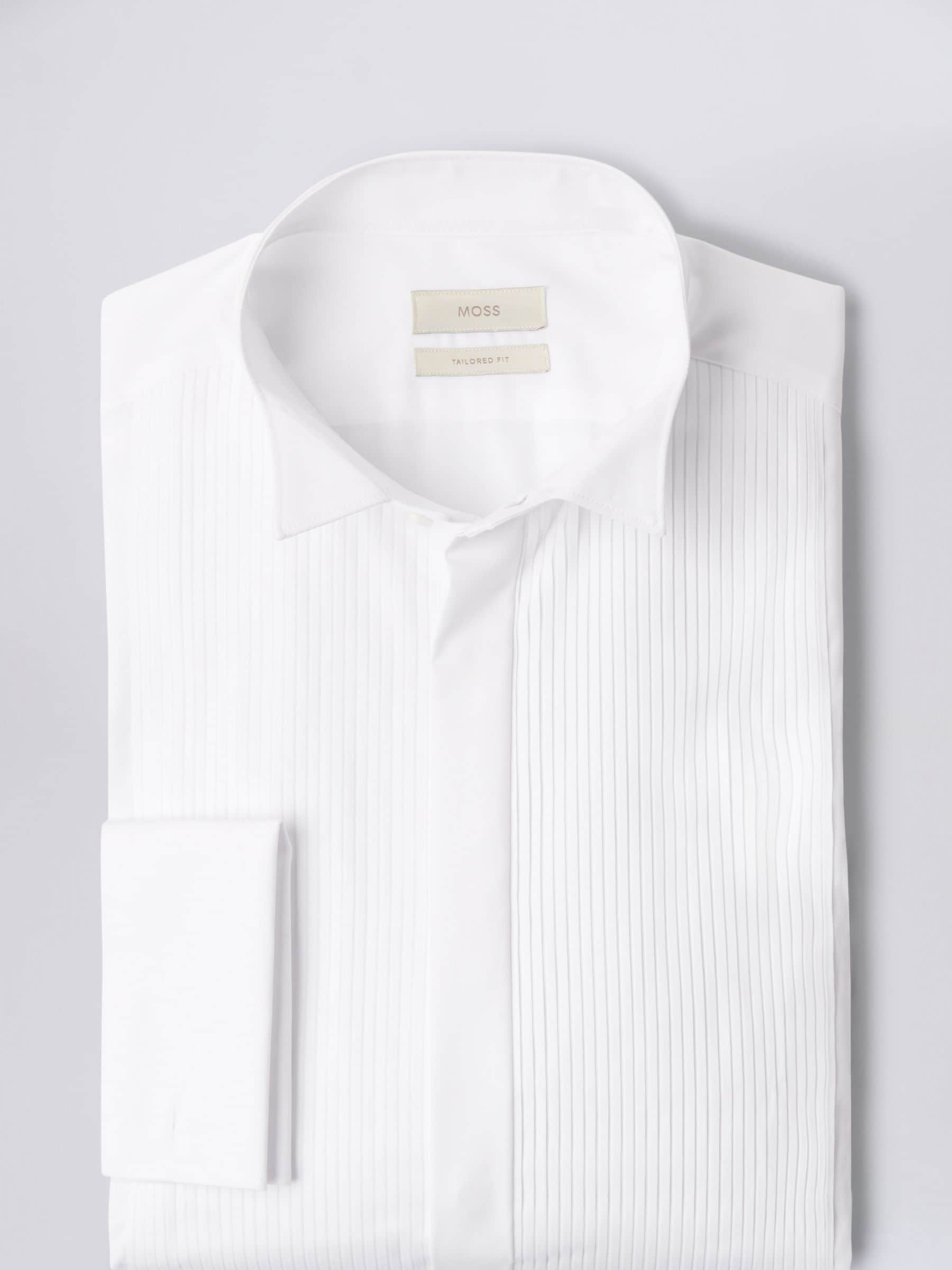 White wing collar dress shirt outlet