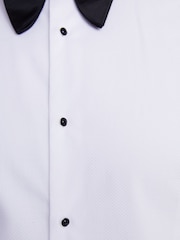 MOSS White Tailored Wing Collar Marcella 100% Cotton Dress Shirt - Image 3 of 5