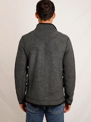 Weird Fish Rossten Recycled Full Zip Grid Fleece - Image 2 of 5