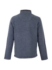 Weird Fish Navy Newark Quarter Zip Grid Fleece - Image 6 of 6