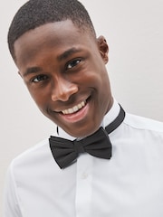 White Skinny Fit Easy Care Single Cuff Wing Collar Smart Shirt - Image 4 of 8