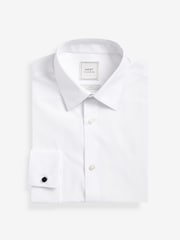 أبيض - تلبيس ضيق - Easy Care Double Cuff Smart Shirt - صورة 5 من 7