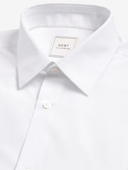 أبيض - تلبيس ضيق - Easy Care Double Cuff Smart Shirt - صورة 6 من 7