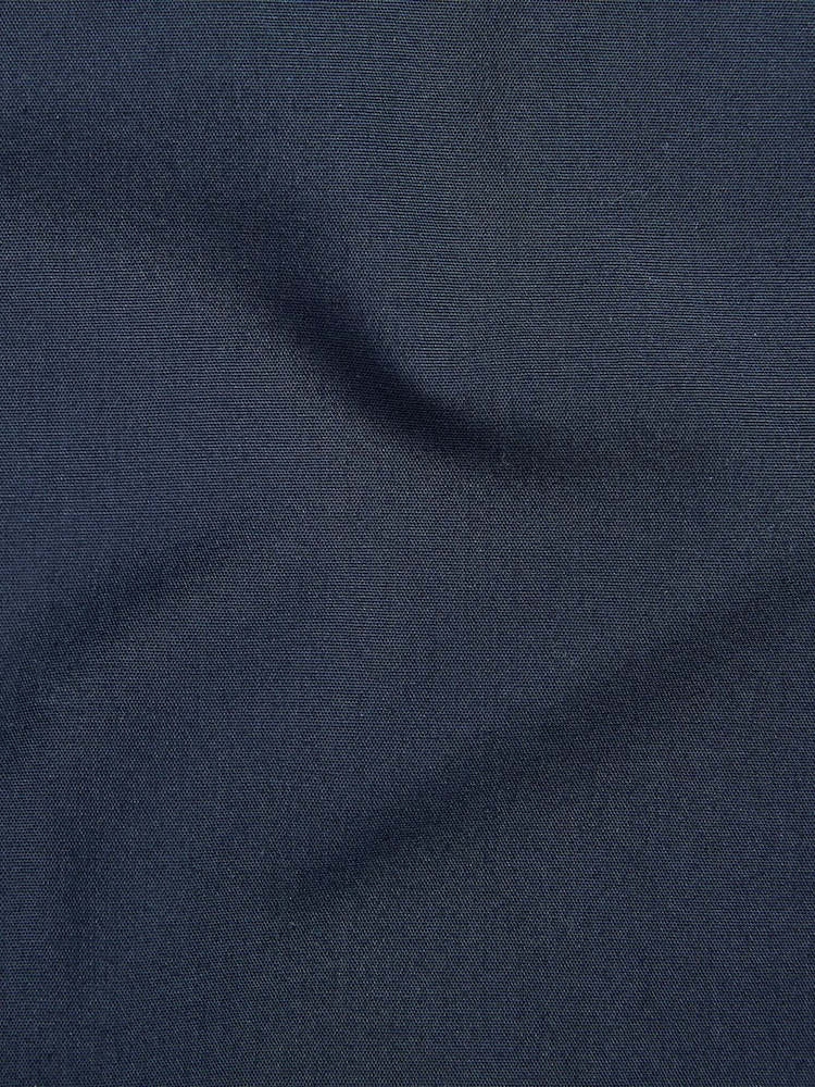 Blue Navy Slim Fit Easy Care Single Cuff Smart Shirt - Image 8 of 8