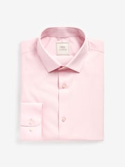 Pink Regular Fit Easy Care Single Cuff Smart Shirt - Image 5 of 7