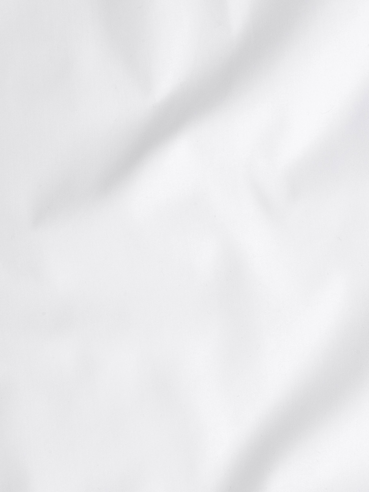 White Slim Fit Easy Care Double Cuff Wing Collar Smart Shirt - Image 6 of 6