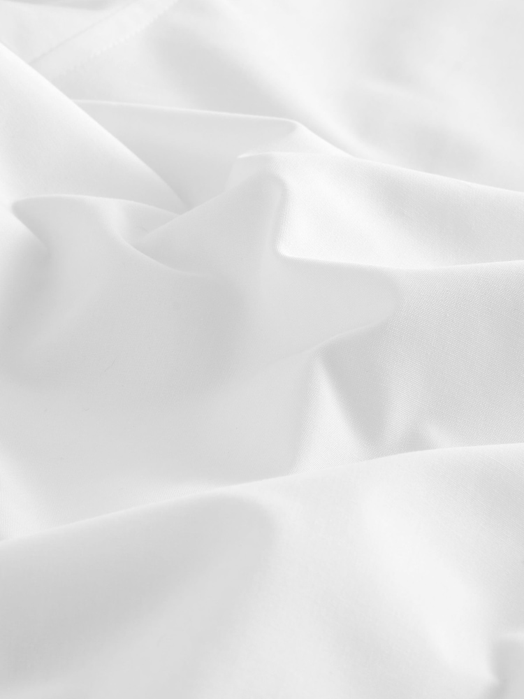 White Regular Fit Easy Care Double Cuff Smart Shirt - Image 8 of 8