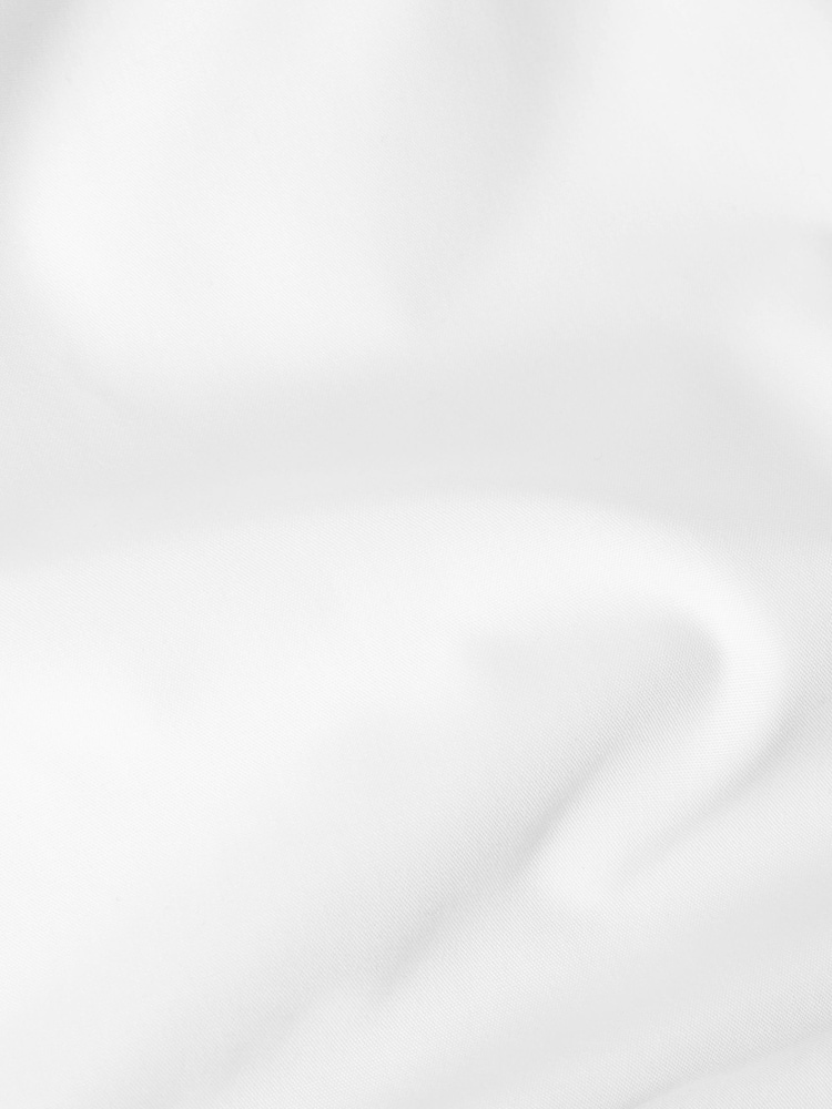 White Slim Fit Easy Care Single Cuff Wing Collar Smart Shirt - Image 7 of 7
