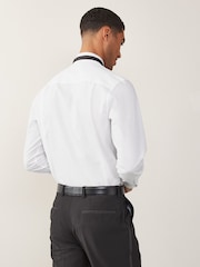 White Regular Fit Easy Care Single Cuff Wing Collar Smart Shirt - Image 2 of 7