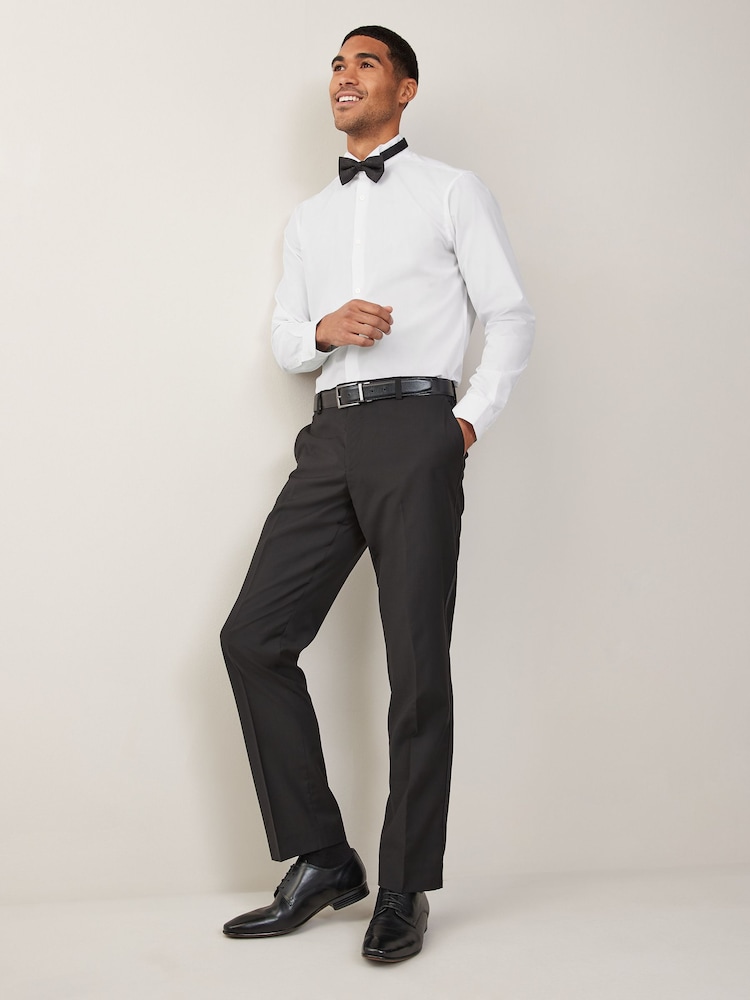 Blanc - Ajustement régulier - Easy Care Single Cuff Wing Collar Smart Shirt - Image 3 of 7
