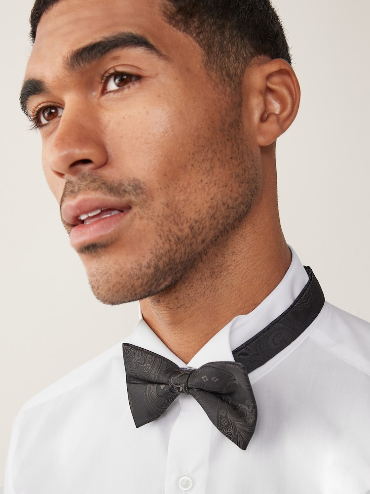 Blanc - Ajustement régulier - Easy Care Single Cuff Wing Collar Smart Shirt - Image 4 of 7
