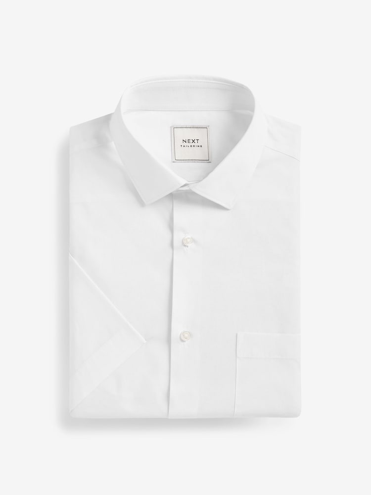 White Slim Fit Easy Care Smart Shirt - Image 1 of 3